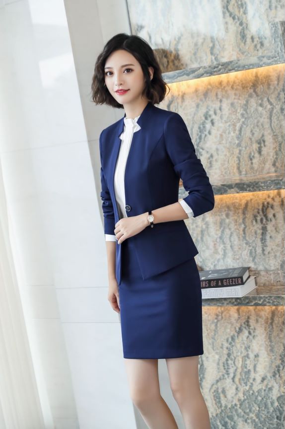 Non-Collar Long Sleeve Formal Coat