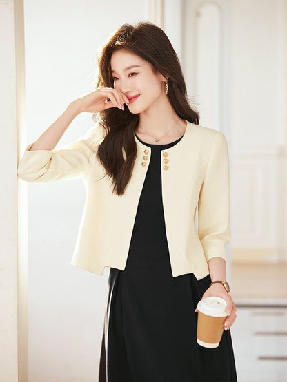 Elegant Women Office Blazer Korean Professional Work Wear