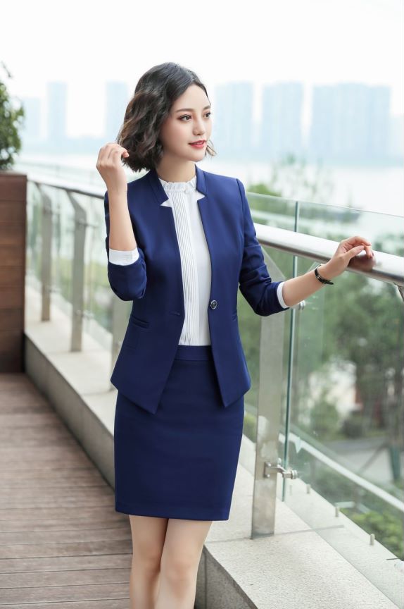 Non-Collar Long Sleeve Formal Coat