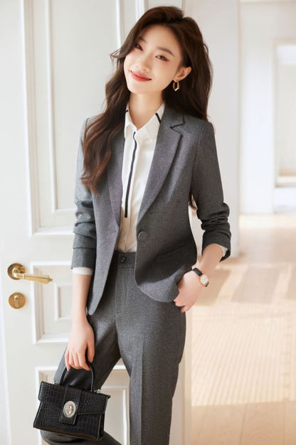 Formal Collared Long Sleeve Suits