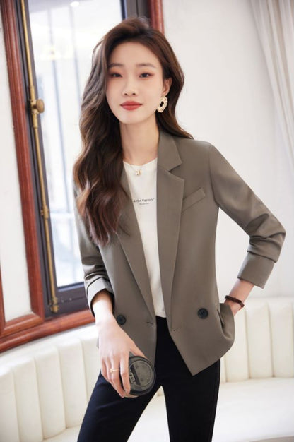Fashion Short Long Sleeve Coat