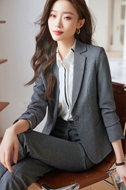 Formal Collared Long Sleeve Suits