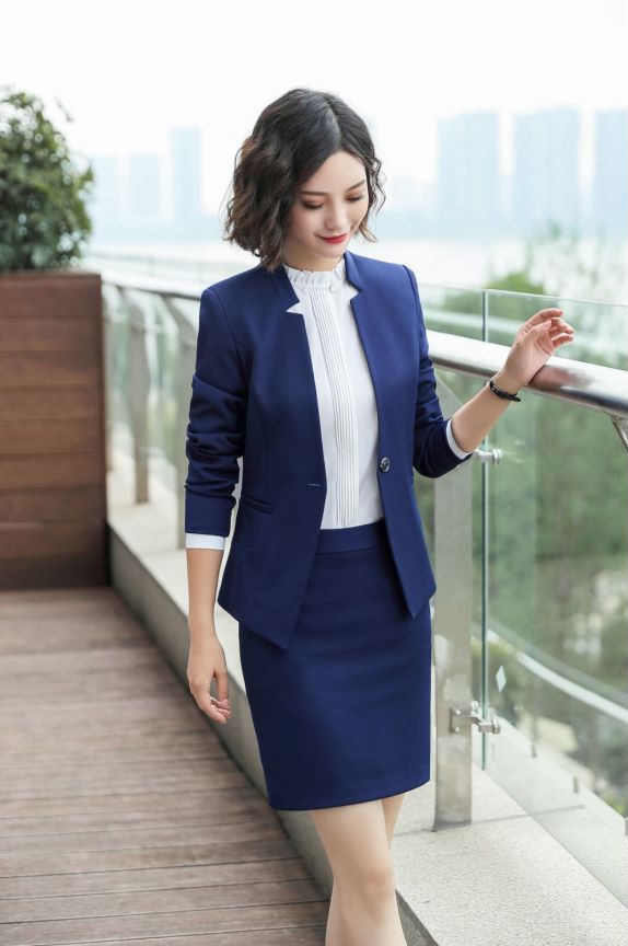 Non-Collar Long Sleeve Formal Coat