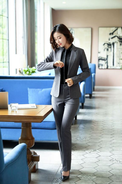 Formal Collared Long Sleeve Suits