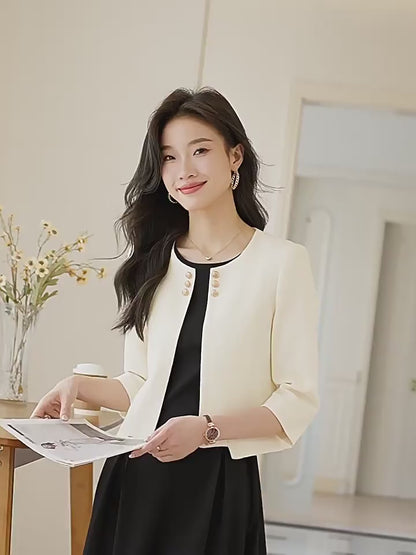 Elegant Women Office Blazer Korean Professional Work Wear